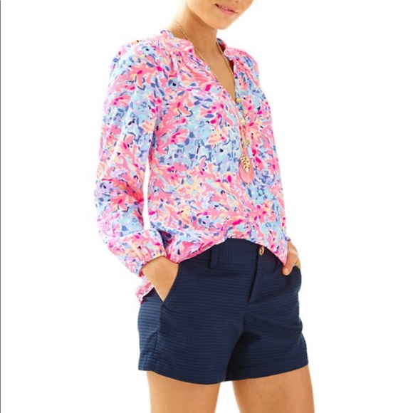 Lilly Pulitzer Tops - 🌸 Lilly Pulitzer Elsa Top Coco Coral Crab